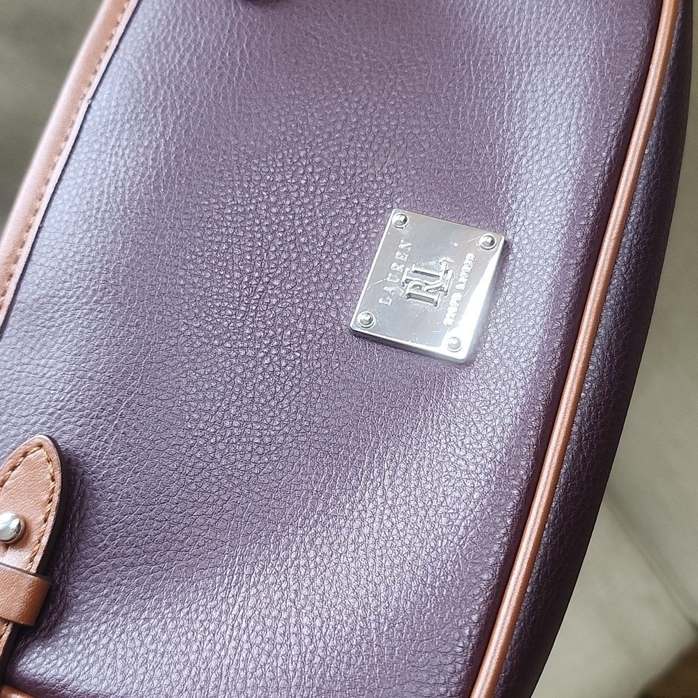 Ralph Lauren Deep Burgundy and Brown Crossbody Bag - Picture 16 of 16